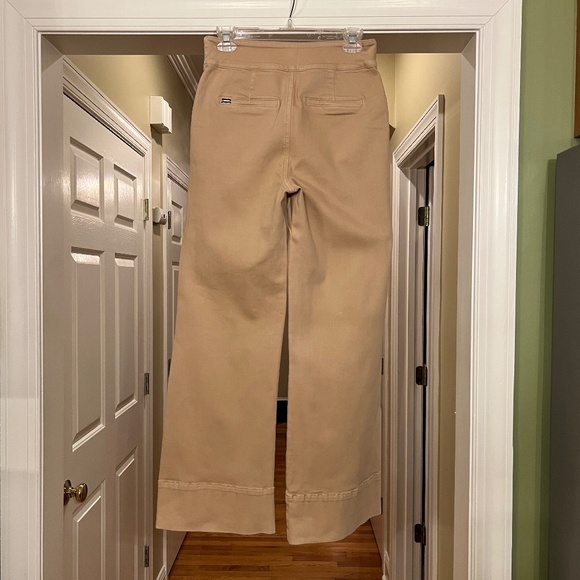 $295 NWOT Alice + Olivia The Donald High Rise Wide Leg Jeans in Almond Size 26 - Picture 8 of 12
